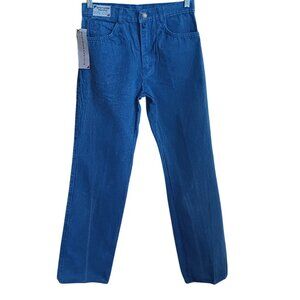 Vintage Mens Jeans NEW 29x34 80s WIDE LEG INDIGO DENIM SOUTHERN PACIFIC JEANS